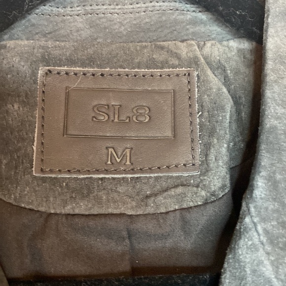 SL8 BlankNYC Dark grey suede biker jacket - Picture 3 of 4